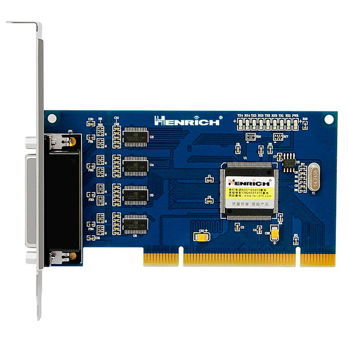 A picture of PCI to 4-port RS-232 Multi-serial Card