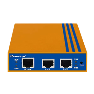 10/100M to 2-port RS-232 Serial Device Server